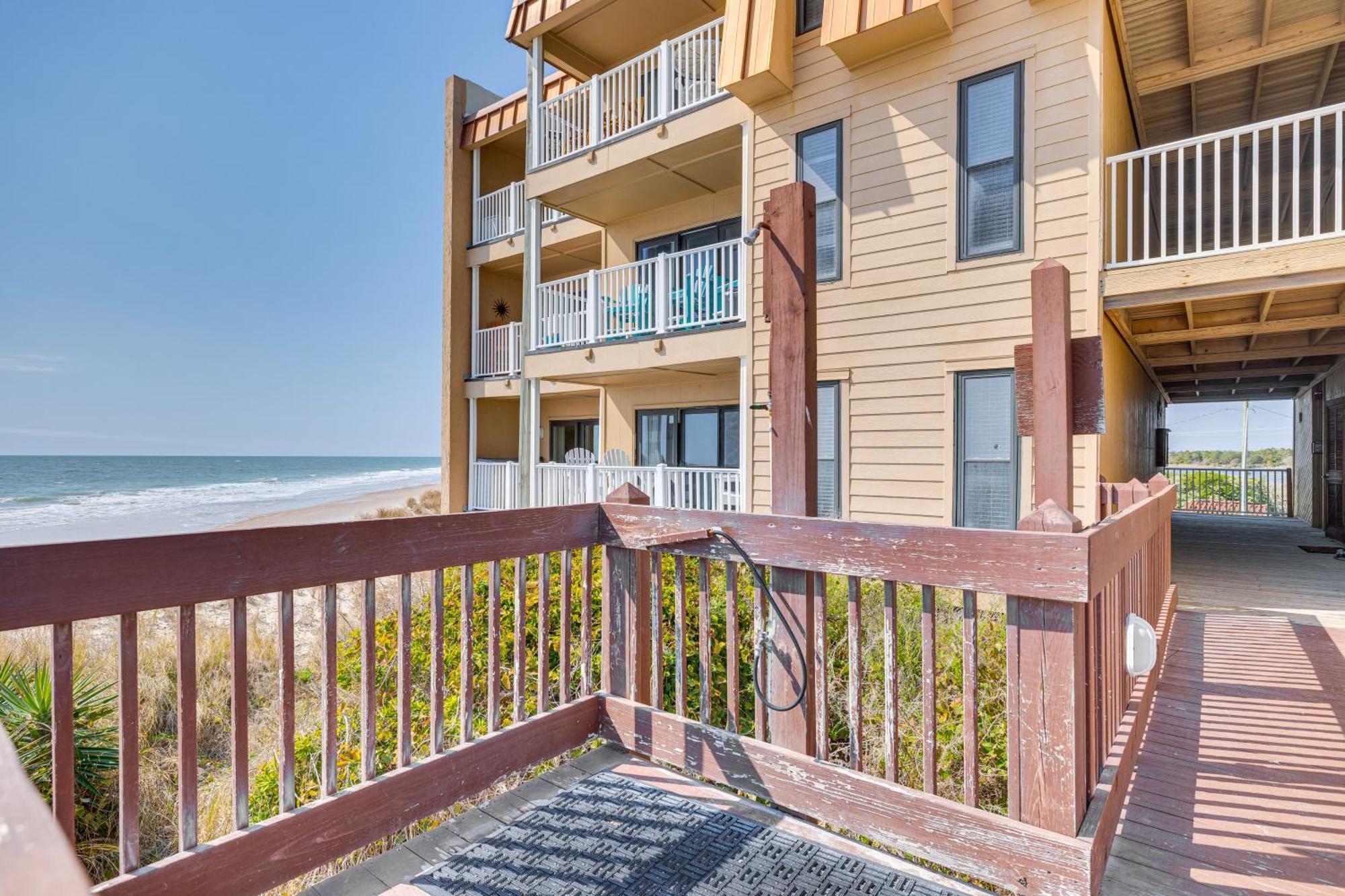 Steps To The Beach Oceanfront Condo With Lanai! North Topsail Beach Zewnętrze zdjęcie