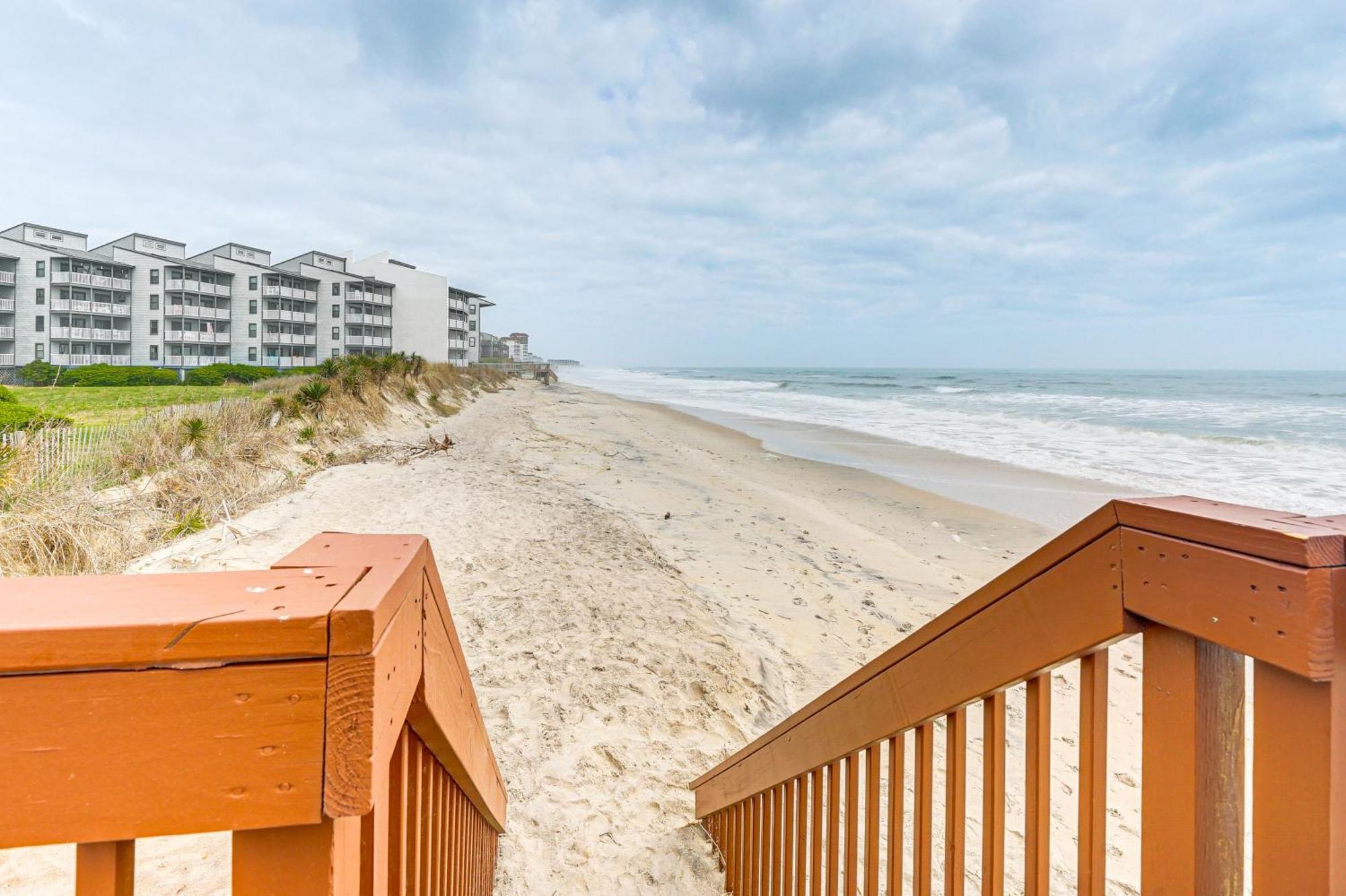 Steps To The Beach Oceanfront Condo With Lanai! North Topsail Beach Zewnętrze zdjęcie