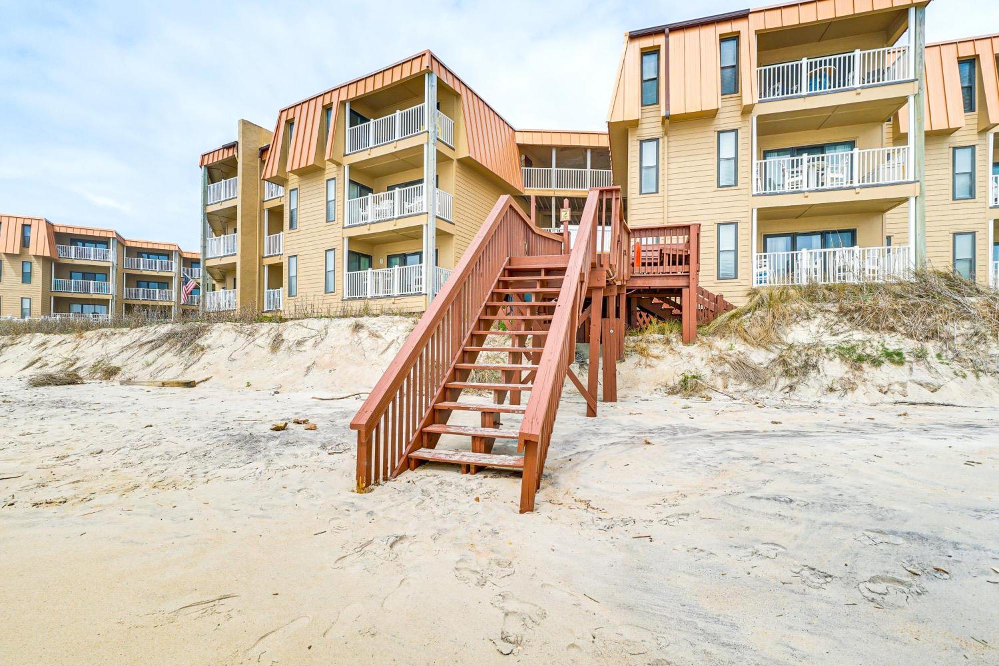 Steps To The Beach Oceanfront Condo With Lanai! North Topsail Beach Zewnętrze zdjęcie